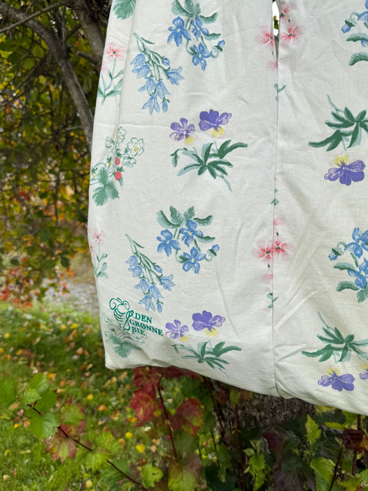 Totebag vår blomster