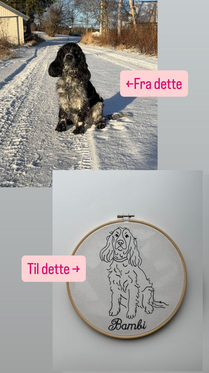 1-2 personer med tekst «Lag ditt eget broderi»