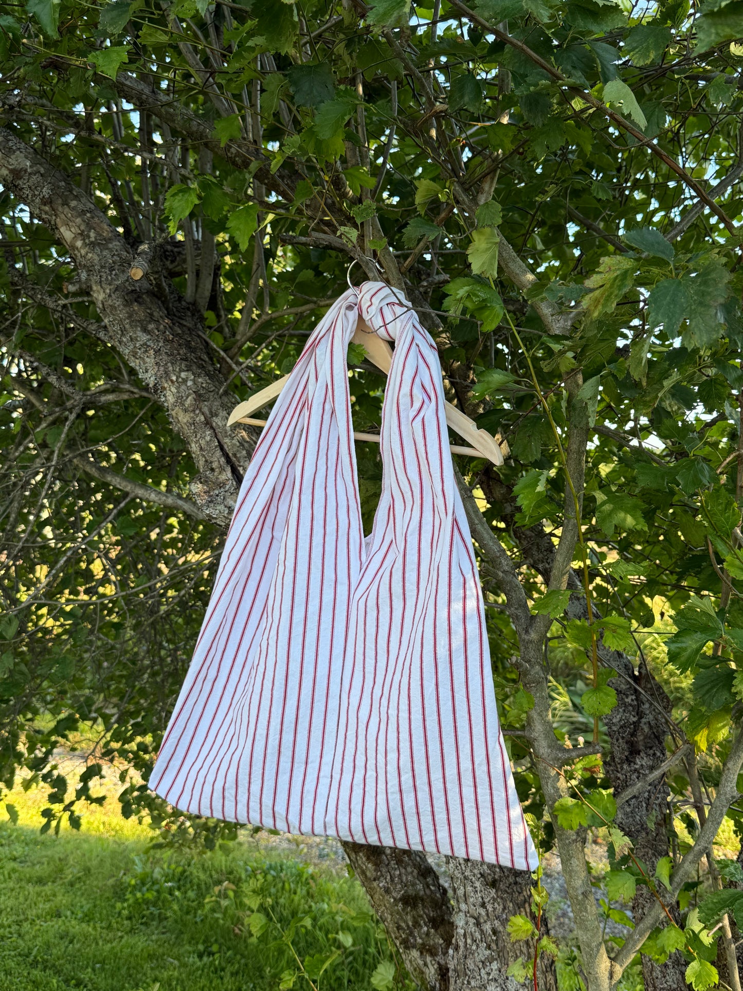 Totebag Rød striper