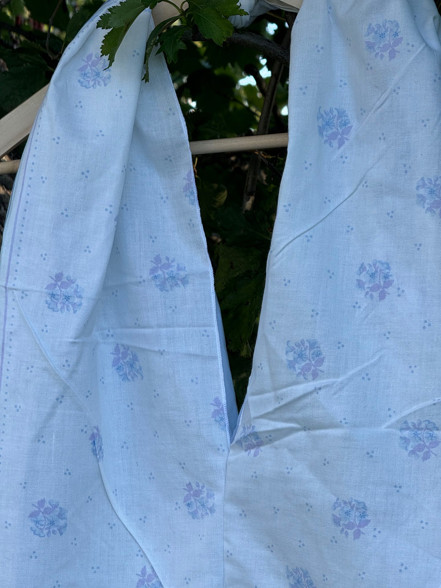 Totebag blå blomsterdrøm