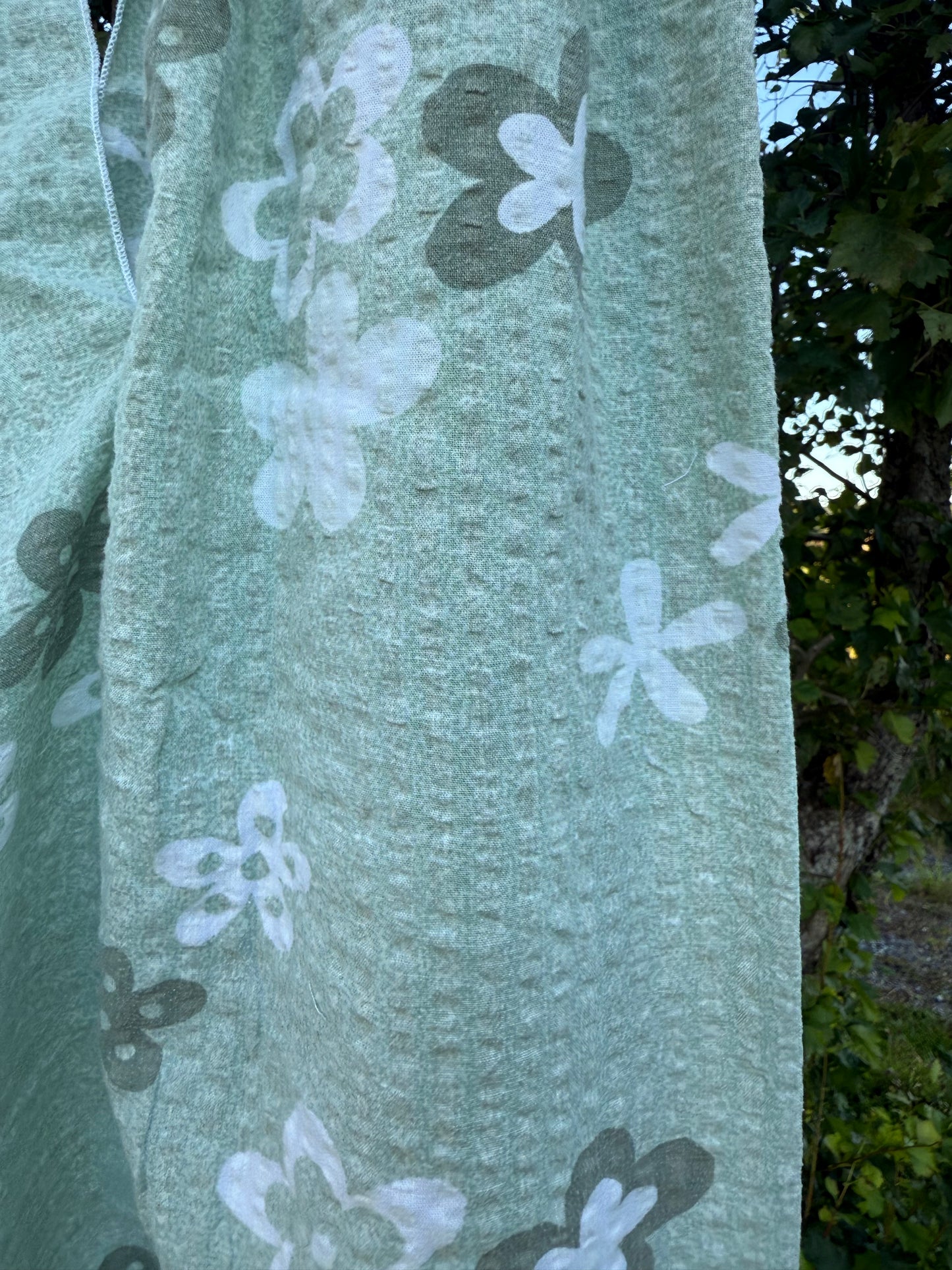 Totebag grønne blomster