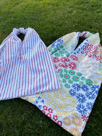 Totebag Rød striper