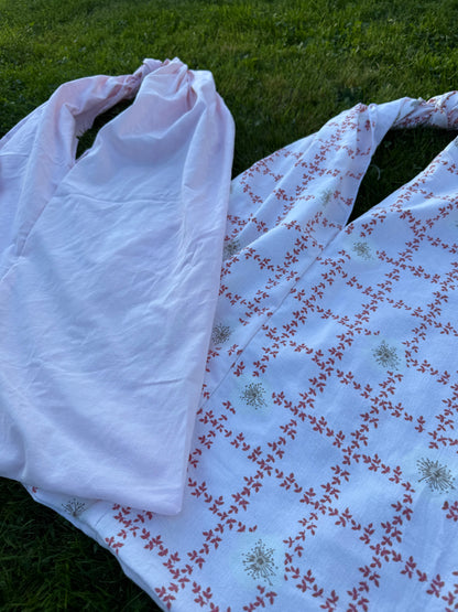 Totebag rosa striper