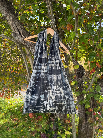 Totebag abstrakt mørk