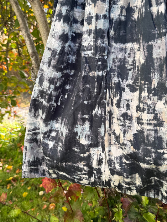 Totebag abstrakt mørk