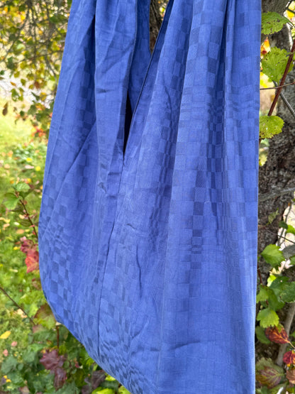 Totebag blå sjakkruter