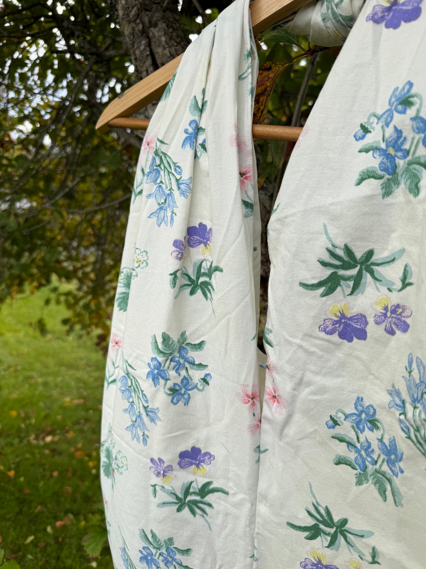 Totebag vår blomster