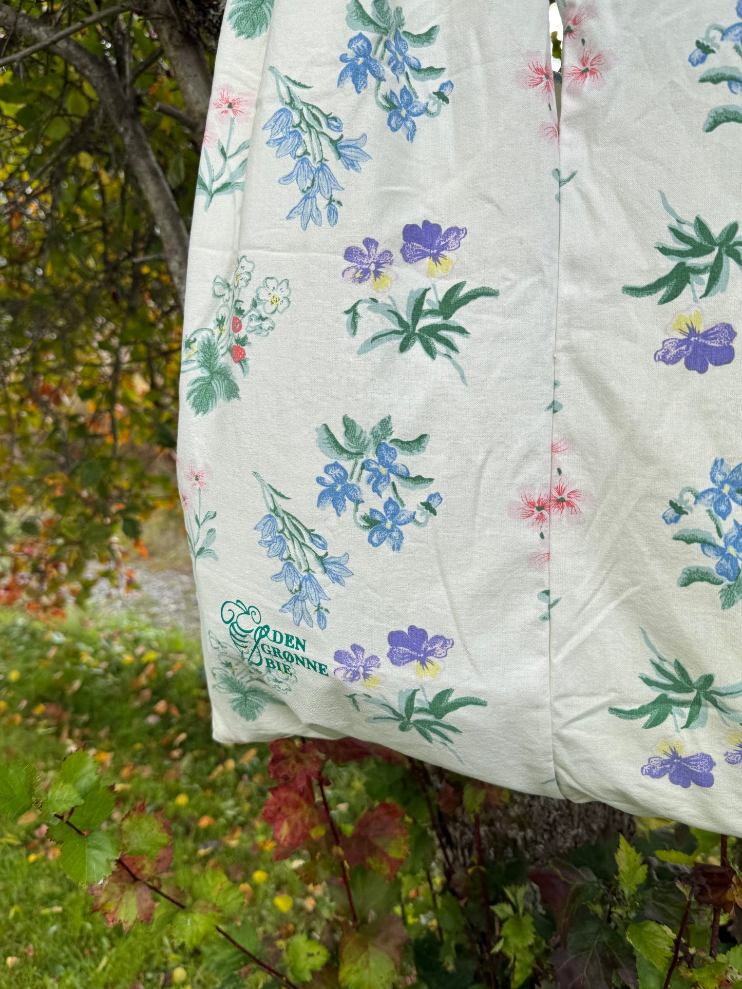 Totebag vår blomster